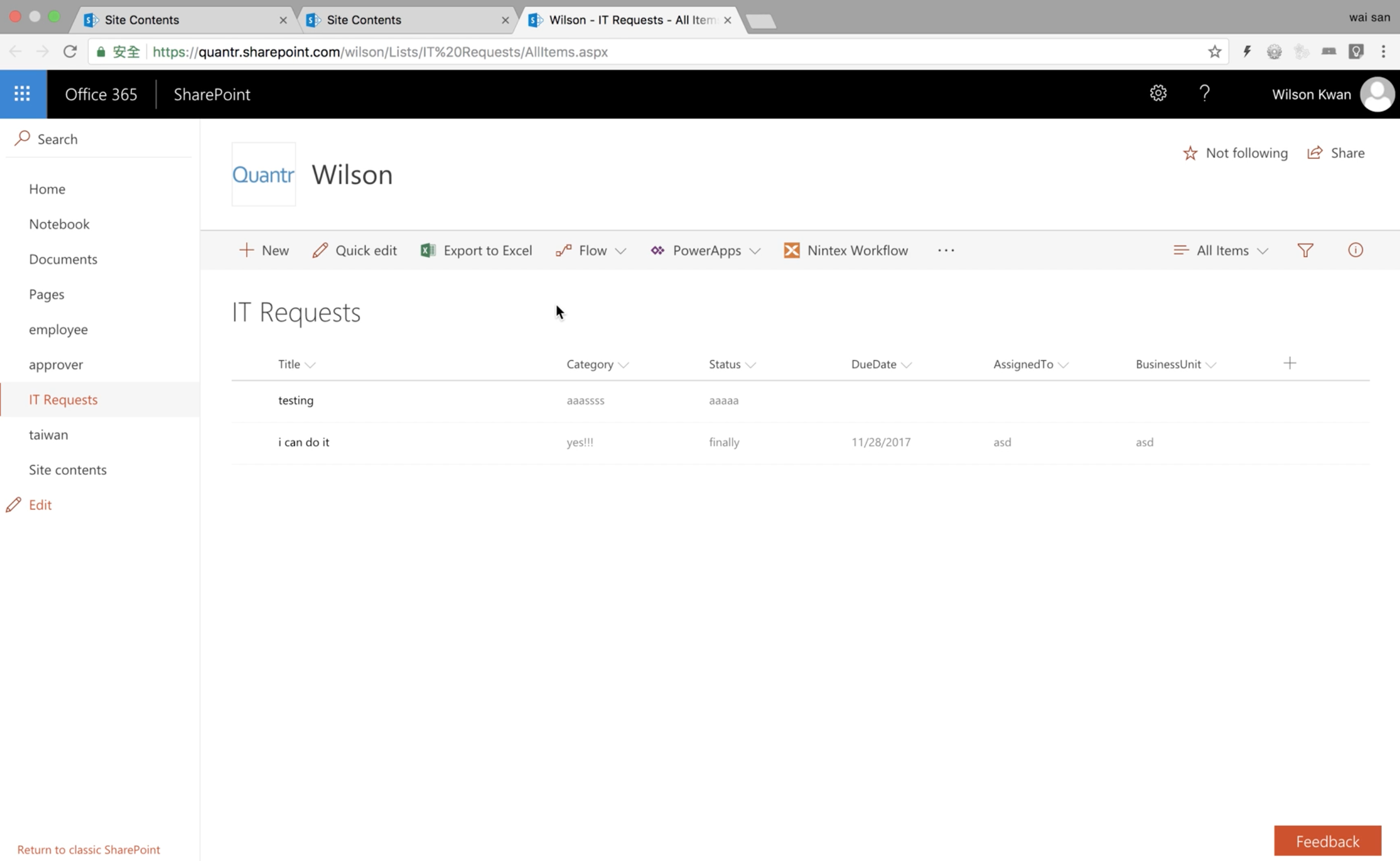 Quantr – A SharePoint dev company